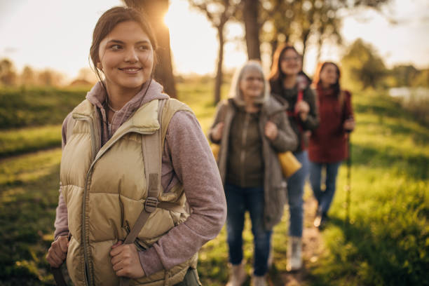 istock Family taking a walk in nature 1519364974