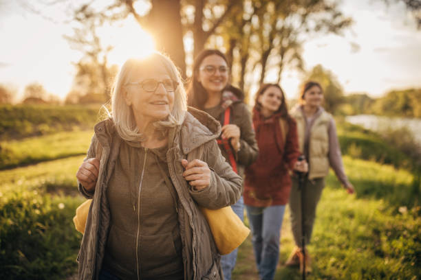 istock Family taking a walk in nature 1519367632