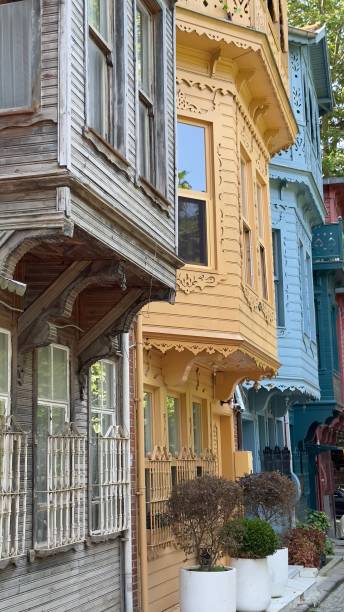 istock Ornate, embroidered old houses. 1519368442