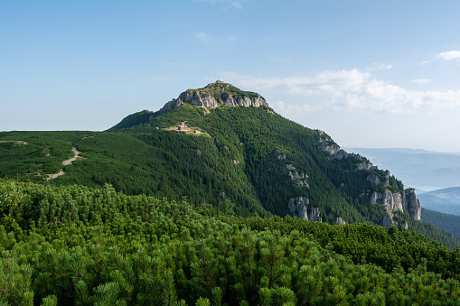 Toaka Peak in Ceahlau National Park. Eastern Carpathians, Romania