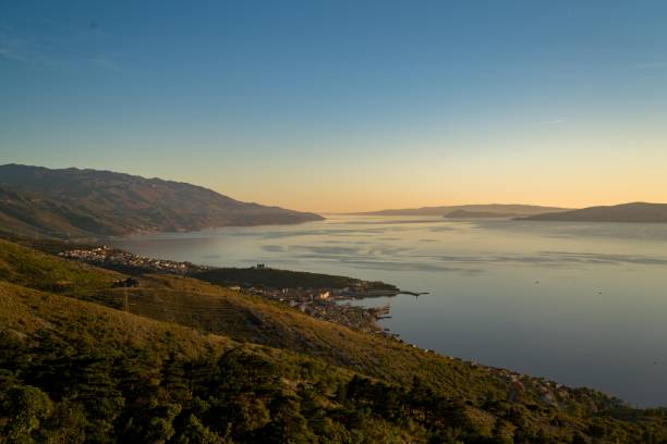 istock Aerial Senj Coast Sunset, Croatia 1519391719