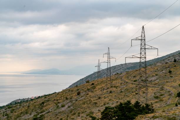 istock Senj Coastline with Power Lines, Croatia 1519392297