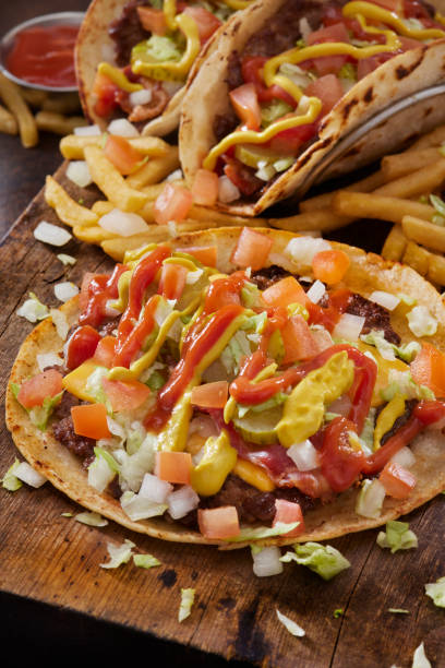 istock The Viral Smash Bacon Cheese Burger Taco 1519487236