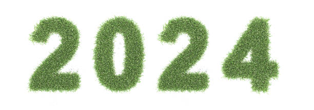 istock New Year 2024 Creative Design Concept with grass 1519495979