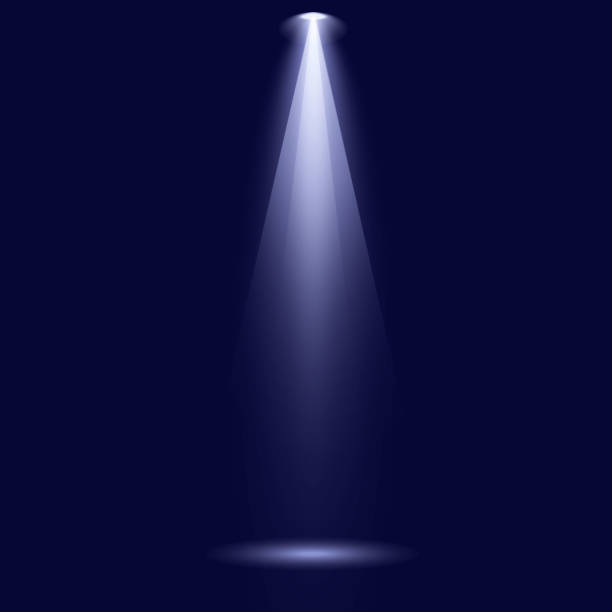 istock Set of the white spotlight shines on the stage, scene, podium 1519524449