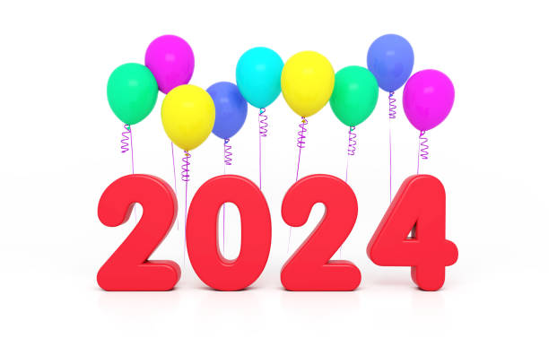 istock New Year 2024 Creative Design Concept with balloons 1519538709