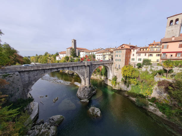 istock Old town with bridge over a river 1519544770