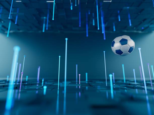 istock football ball 3d object. 3d illustration. graphic background element. 1519547056