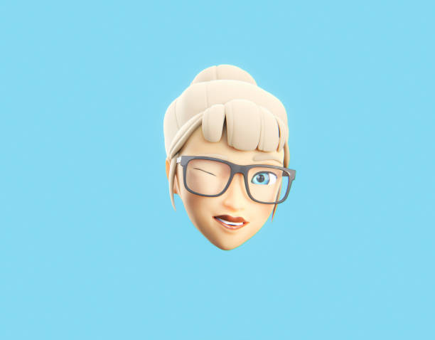 istock Cute avatar, an emoji winking 1519556119