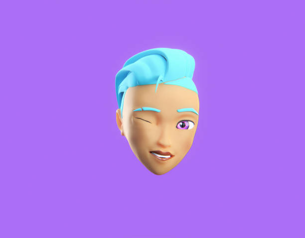istock Cute avatar, an emoji winking 1519556126