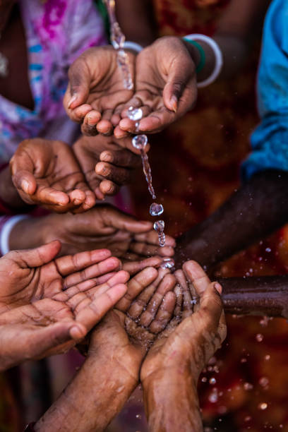istock Poor Indian children asking for fresh water, India 1519570814