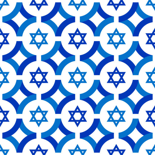 kuvapankkikuvitukset aiheesta israelin lipun kuvio. tracery deisgn. tähden tausta. vektorin kuva - israelilainen kulttuuri