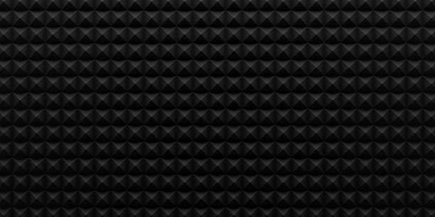 Geometric soundproof foam wall. Textured background