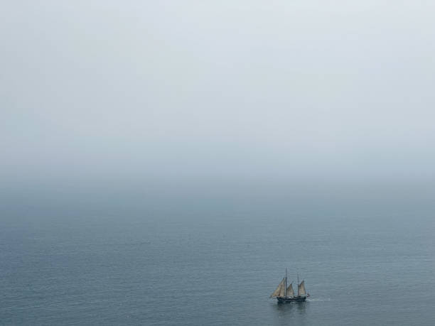 istock Beautiful tall ship sailing deep blue waters toward adventure 1519627680