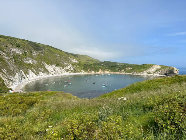 istock Lulworth Cove and beach view 1519629888