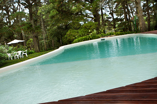 Swimming pool, Hot tub and solarium at rural hotel - Buenos Aires - Argentina