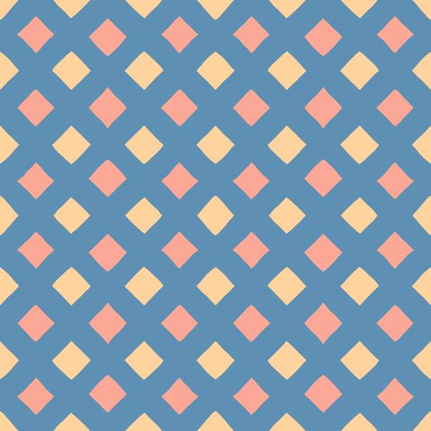 Seamless pattern retro vintage style 90 70s or 80s on pink Seamless pattern design