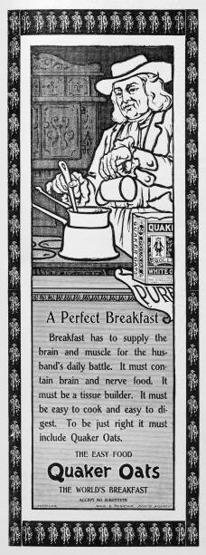 istock Antique advertisement from British magazine: Quaker Oats 1519646000