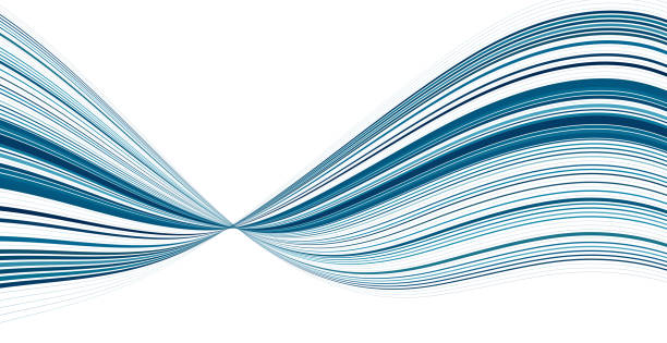 вектор синий жидкие эффекты текучесть концепт технология абстрактные фоны - fluidity liquid blue wave stock illustrations