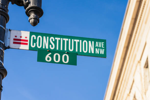 istock Sign for Constitution Avenue in Washington DC 1519841371
