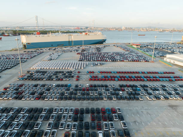 istock Automobile trade port 1519868696