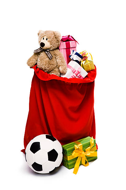 Traditional Santa's bag with Christmas presents