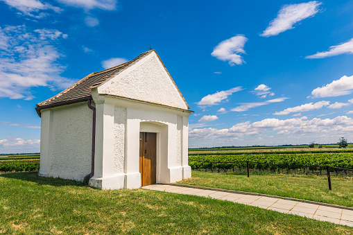 Chapel of the transfiguration Episcopal in Jackson Hole Wyoming in May, horizontal