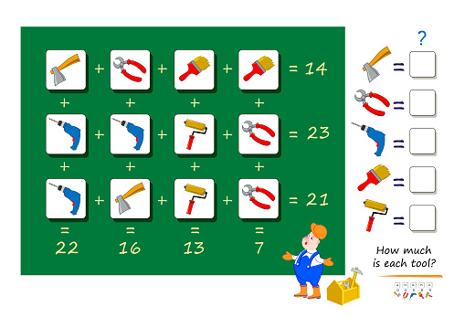 Conjecture Math Games Mathematical Logic Puzzle Game For Smartest How Much Is Each Tool Solve ...