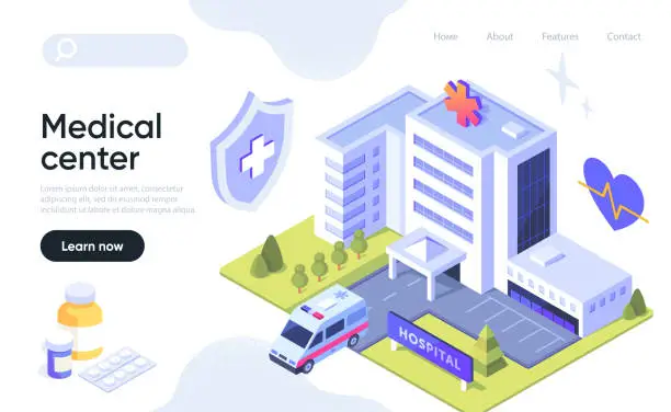 Vector illustration of Medical center concept