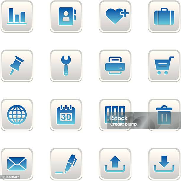 Webicons Set Mit Stock Vektor Art und mehr Bilder von Aktentasche - Aktentasche, Ausweisdokument, Bedienungsknopf