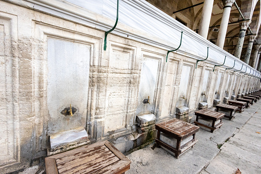 Place for ablution at a Mosque in Istanbul