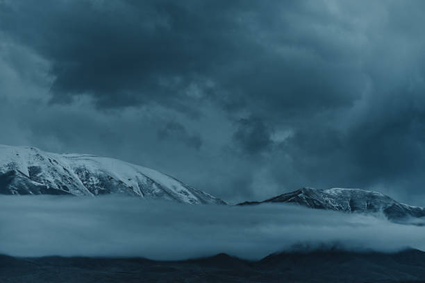 istock Mountain landscape at dark twilight 1520089701