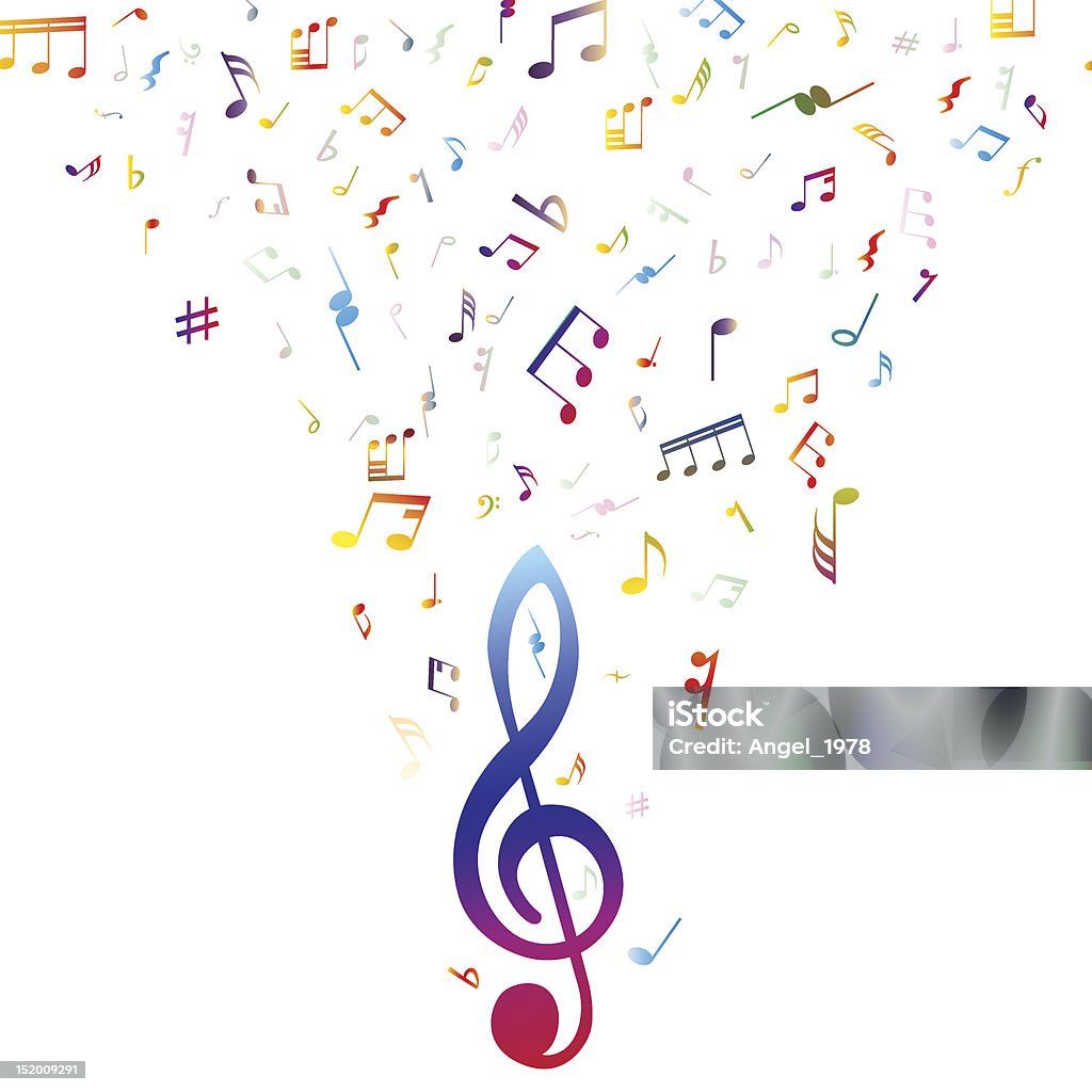 Pessoal de notas - Royalty-free Música arte vetorial