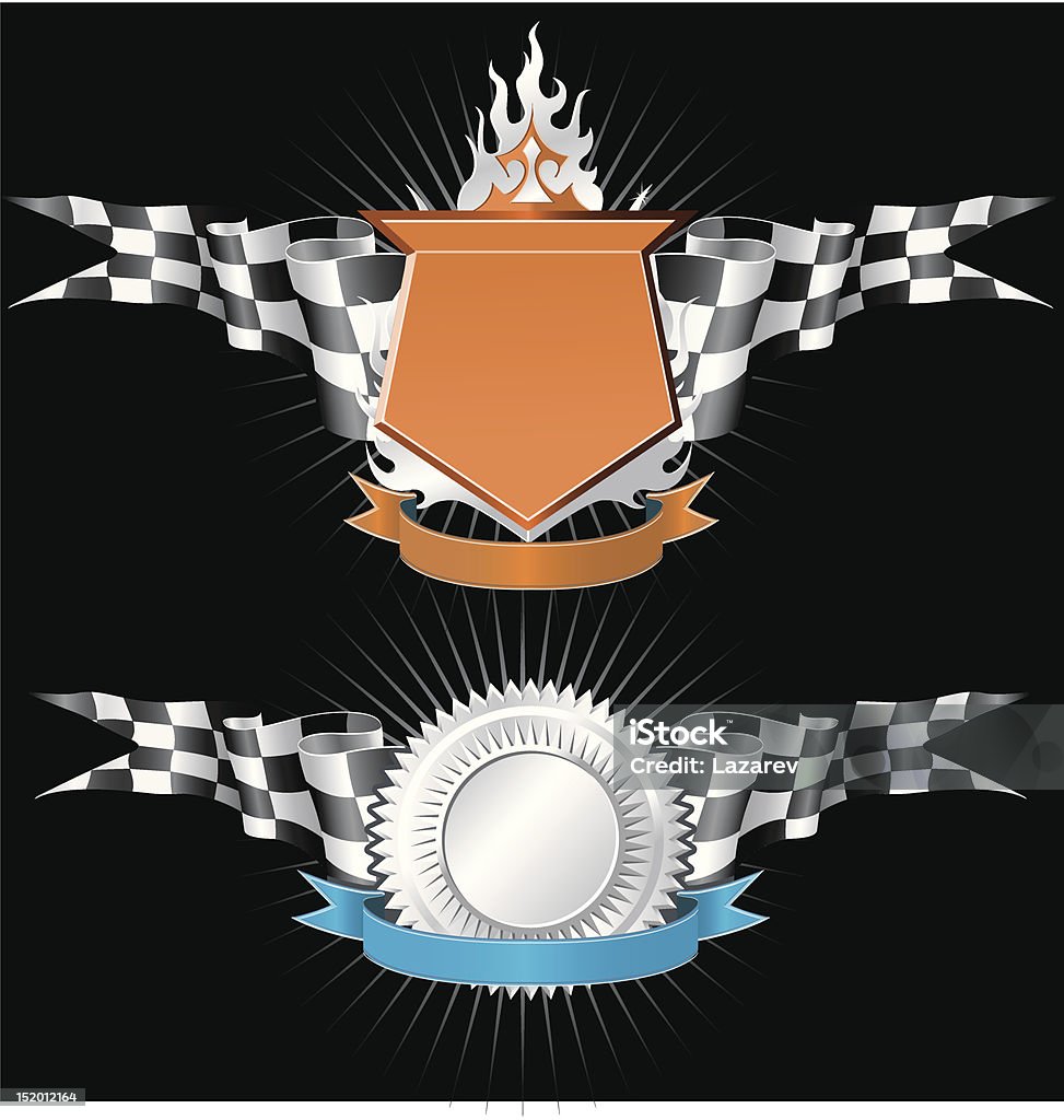Tracking Emblems Racing Emblems Series Stock Illustration - Download Image Now ...