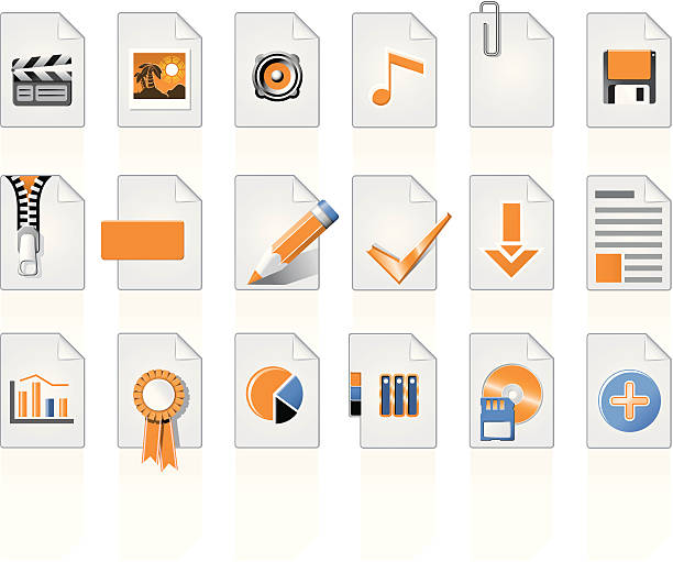 datei-icon - information symbol audio stock-grafiken, -clipart, -cartoons und -symbole