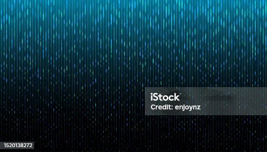 istock Blue abstract data string light background 1520138272