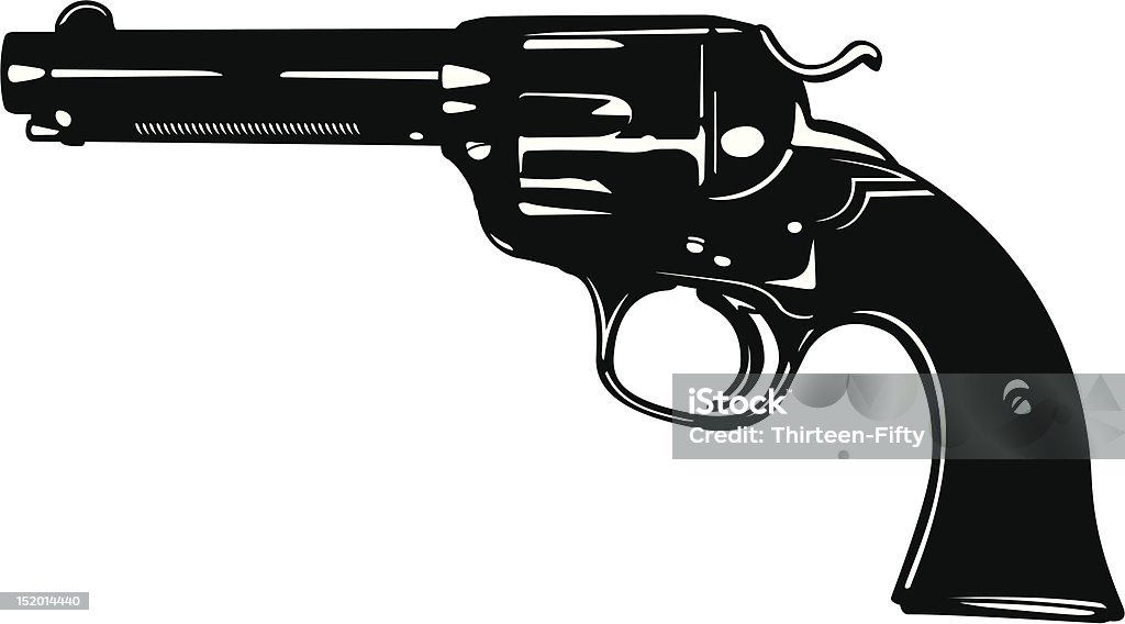Le Revolver - clipart vectoriel de Arme à feu libre de droits
