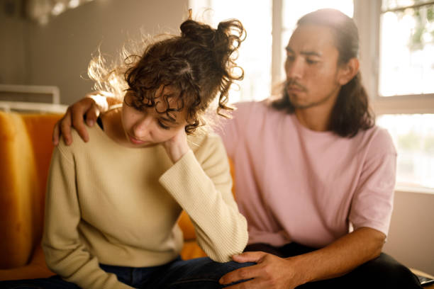 istock Man giving his distressed friend emotional support during difficult moments 1520209865