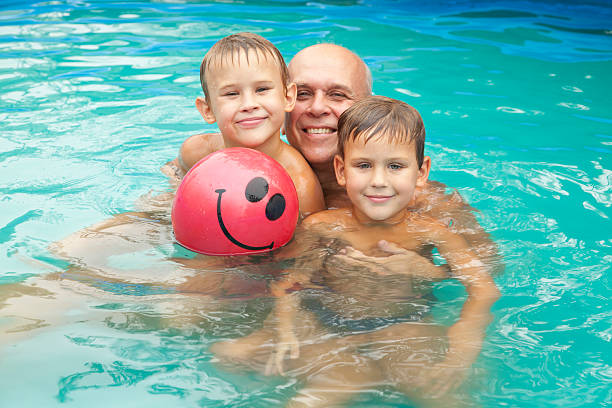 istock Caucasian family at pool 152021222