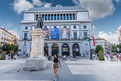 Lyon, France - July 18, 2018: The Theatre des Celestins is a theatre building on square des Celestins in Lyon.