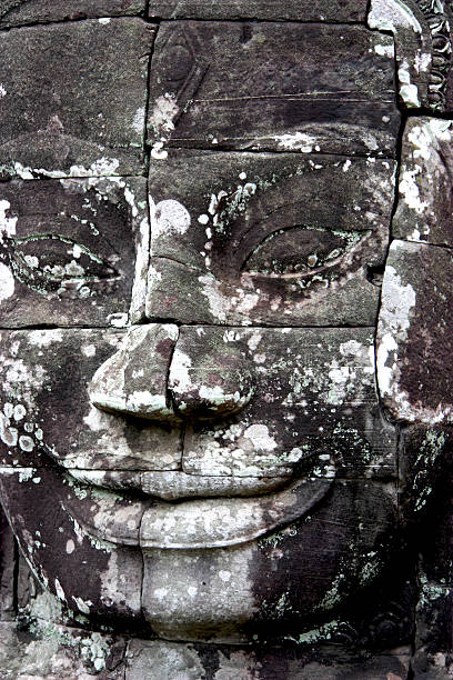 Bayon Temple Face stock photo