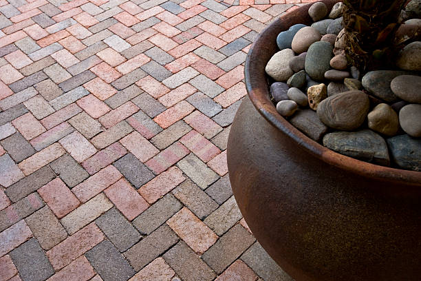 istock Pavers and Pot with Rocks 152022253
