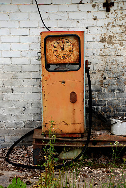 istock Old petrol pumping station 152023603
