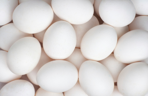 a lot of white eggs as a background