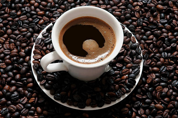 istock Cup of cafe on coffee beans 152024158