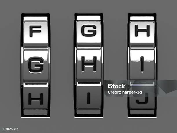 G H I Letters From Code Alphabet Stock Photo - Download Image Now - Dial, Lock, Accessibility