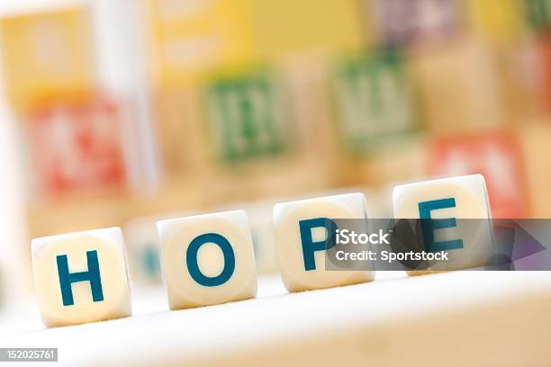 Hope Spelled With Scrabble Tiles Stock Photo - Download Image Now - Text, Block Shape, Capital Letter