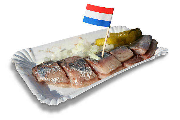 istock Prepared meal of Dutch herring on a plate 152025845