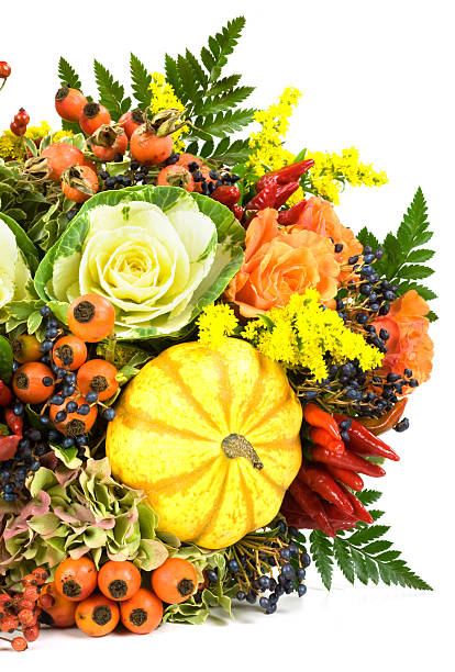 istock Autumnal bunch of flowers 152026593