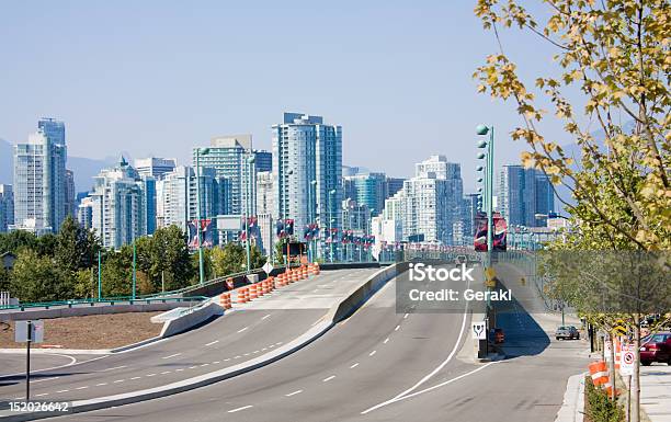 Bridge In Vancouver Stock Photo - Download Image Now - Asphalt, Building - Activity, Canada